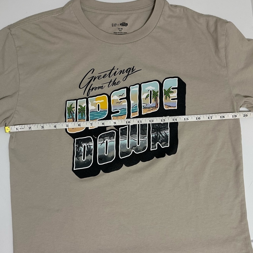 GAP x Stranger Things Unisex Teen Graphic T-Shirt, Teen Size 18-20 in beige - Picture 5 of 11